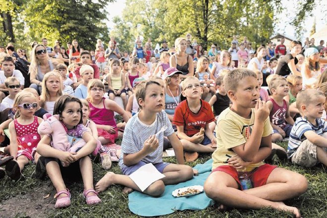 Mlade družinice so v nekaj letih povsem posvojile Keršmančev park, tudi po zaslugi otroškega programa Kamfesta. 