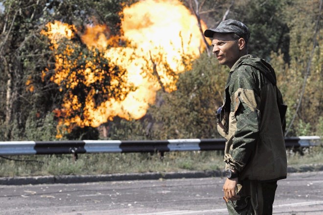Zabijanje klina med Doneck in Lugansk
