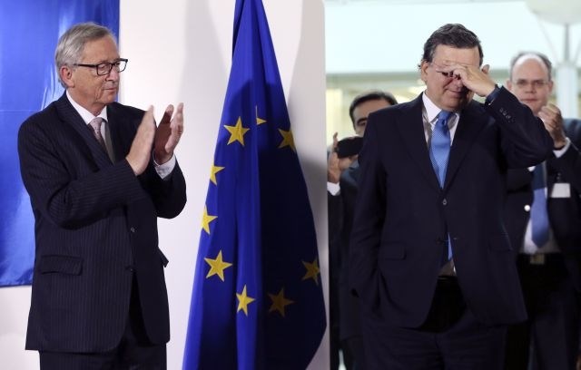 Jean-Claud Juncker in Jose Manuel Barroso (Foto: Reuters) 