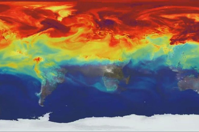 Tako je videti naš vpliv na atmosfero s sežiganjem fosilnih goriv (video)