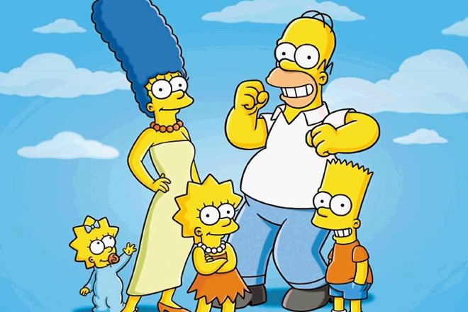 Družina Simpson so dojenčica Maggie, mama Marge, starejša hči Lisa, oče Homer in mulec Bart. Allstar/FOX 