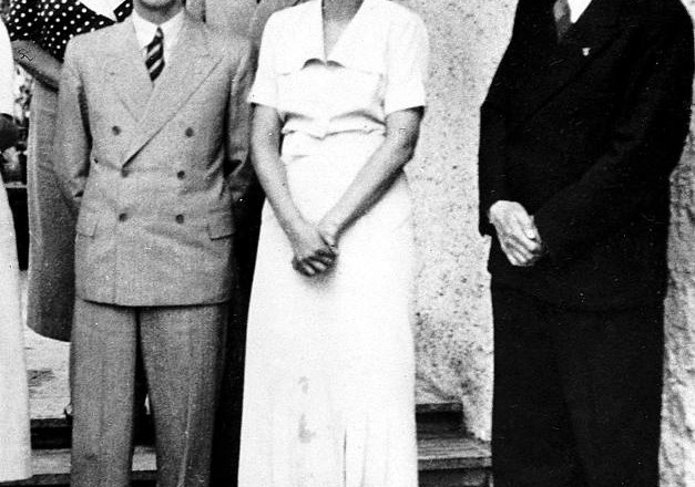 Leni Riefenstahl leta 1938 z Josephom Goebbelsom (levo) in Adolfom Hitlerjem (desno)  AP 