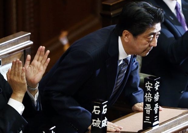 Šinzo Abe ponovno potrjen za japonskega premierja