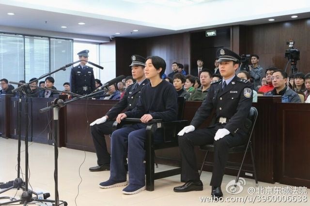 Sin Jackieja Chana na sodišču. (Foto: Reuters) 