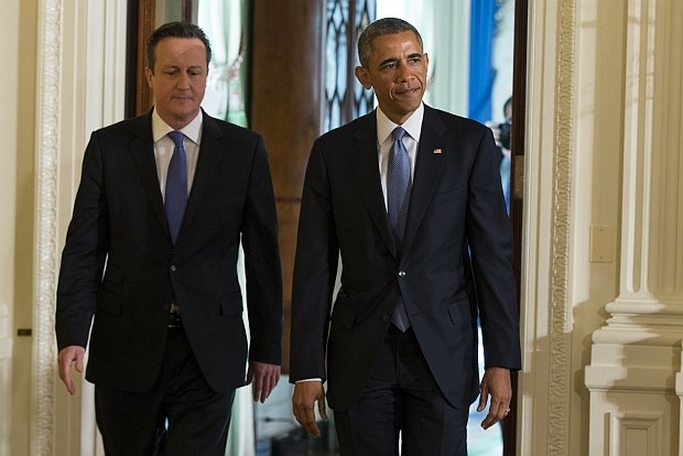 Obama in Cameron na istem bregu glede Irana, Rusije in spletnega terorizma 