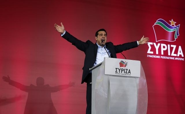 Glede na rezultate raziskave inštituta Marc bi za Sirizo, ki jo vodi Aleksis Cipras, glasovalo 32,2 odstotka vprašanih....