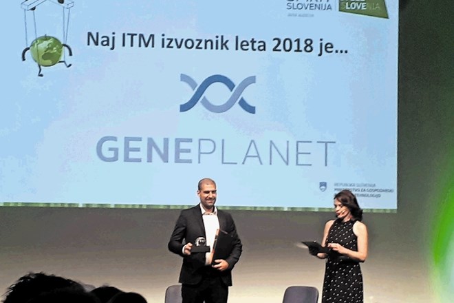 Priznanje je zaradi visoke uspešnosti upravičeno šlo v roke podjetja Geneplanet. Foto: Spirit Slovenija