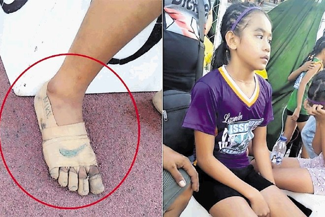 Rhea je na svoje zasilne tekaške čevlje z barvicami narisala logotip znanega proizvajalca športnih copat in sliko objavila na...