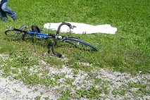 Na gozdni poti nad Jesenicami je v prometni nesreči umrl kolesar Jure Robič