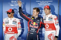 Vettel tudi na VN Japonske s prvega štartnega mesta, jutri potrebuje zgolj eno točko