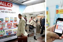 Virtualna špecerija: Na podzemni železnici s telefonom kupite pralni prašek