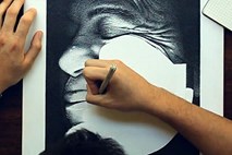 Miguel Endara je v 210 urah naslikal očeta s pomočjo treh milijonov pik