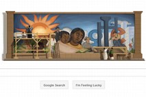 Google se je s slikovitim pročeljem spomnil mehiškega umetnika Rivere