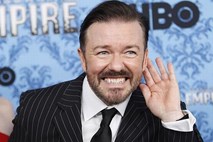 Uporabniki twitterja se bolj kot nad podelitvijo zlatih globusov navdušujejo nad Rickyjem Gervaisom