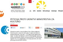 Življenje na dotik: Na spletni strani EPK peticija proti ukinitvi ministrstva za kulturo