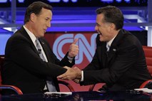 Zadnje televizijsko soočenje: Boj med Romneyjem in Santorumom