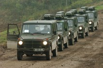 Zaradi vaje Pomlad 2012 v ponedeljek povečan promet vojaških vozil