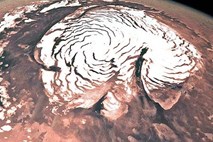 Snežinke na Marsu primerljive z velikostjo rdečih krvnih celic