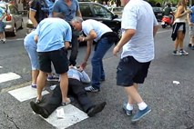 Španski policisti z gumijevkami udrihali po navijačih Manchester Cityja