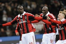Balotelli debitiral z dvema goloma: v 94. minuti je Milanu prinesel zmago proti Udineseju
