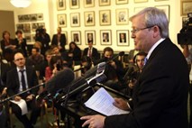 Rudd prisegel kot novi avstralski premier