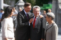 Pahor v Ljubljani sprejel avstrijskega predsednika Fischerja (foto)