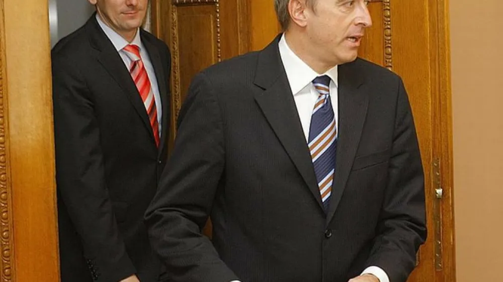 Bo&scaron;tjan &Scaron;krlec (levo) in Ale&scaron; zalar (desno).