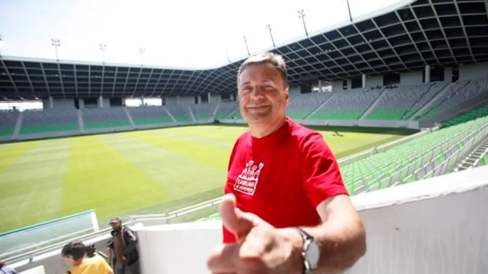 Janković v &scaron;portnem parku Stožice.