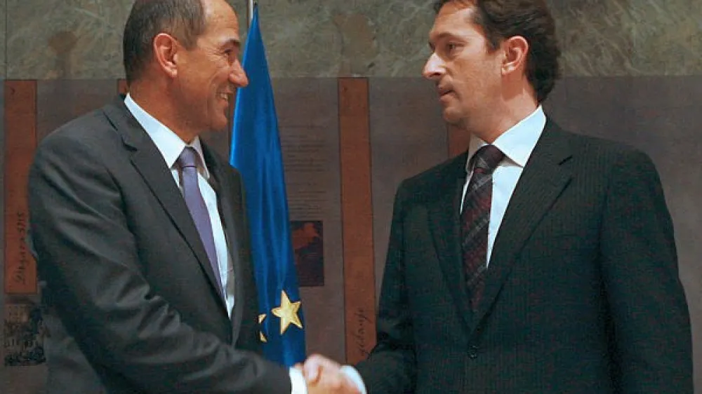 Janez Jan&scaron;a in Gregor Virant