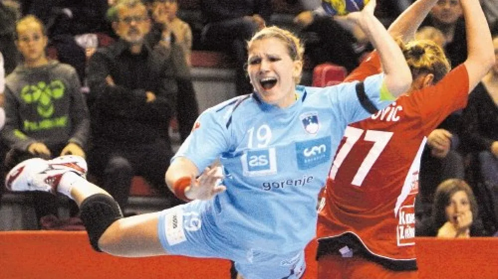 Slovenska igralka Neli Irman je proti Čehinjam dosegla tri zadetke.