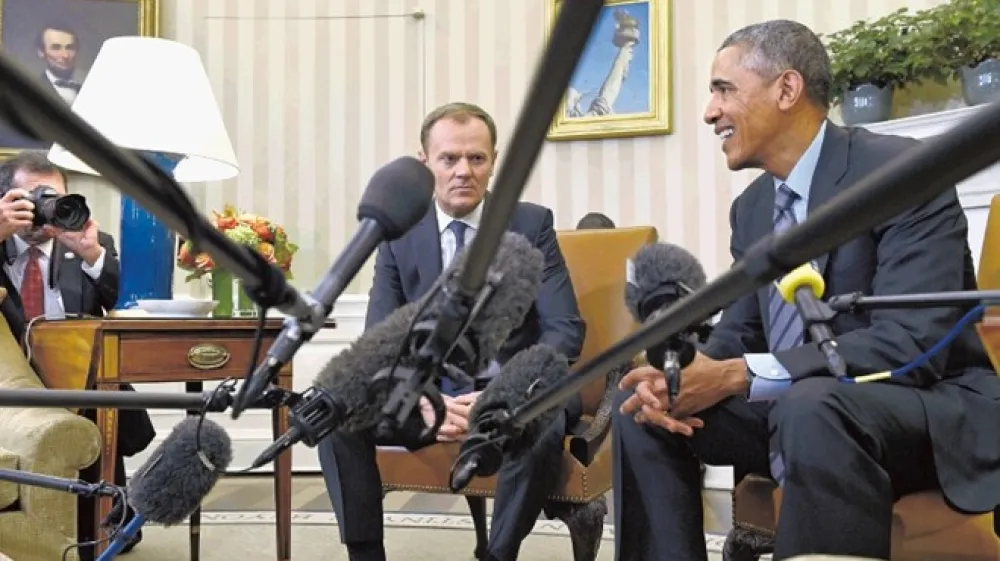 Predsednik Evropskega sveta, Poljak Donald Tusk, prej&scaron;nji teden v Beli hi&scaron;i: Poljska pri Obami ne govori v jeziku Merklove.