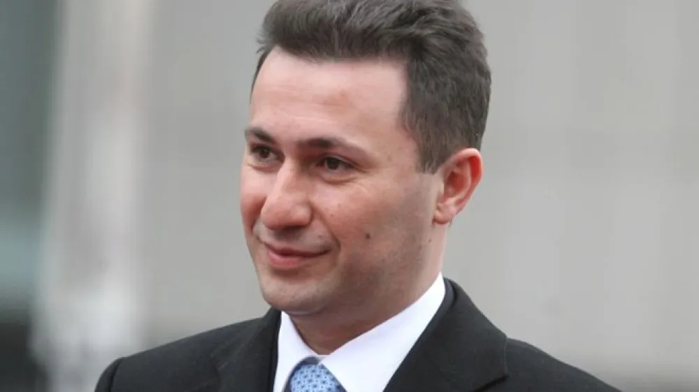 Mandatar za sestavo nove makedonske vlade Nikola Gruevski.