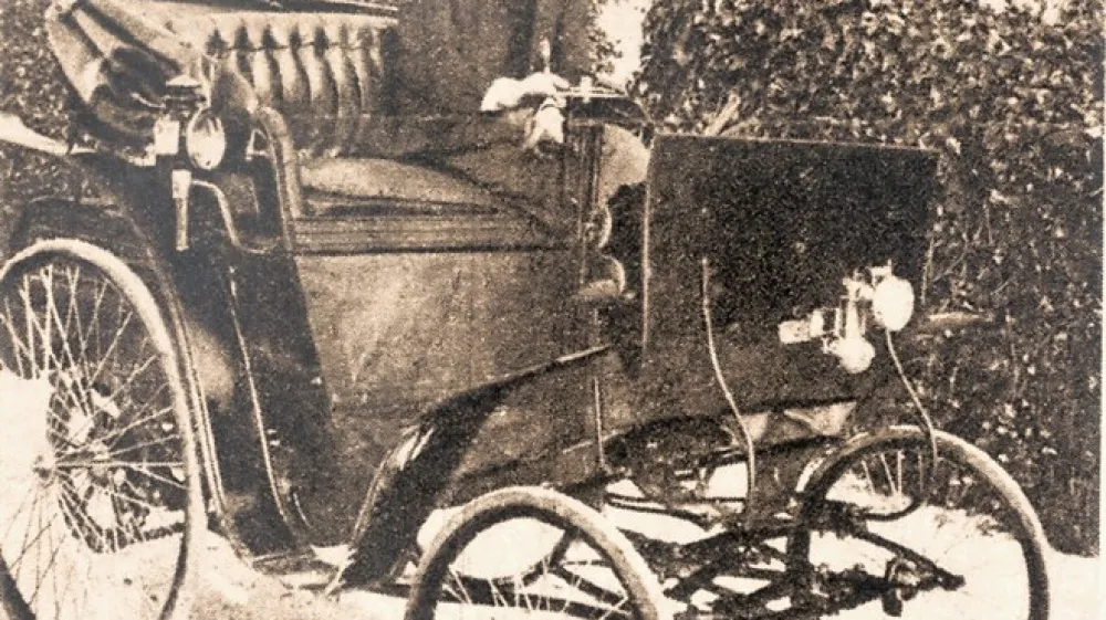 Anton Codelli v svojem avtomobilu