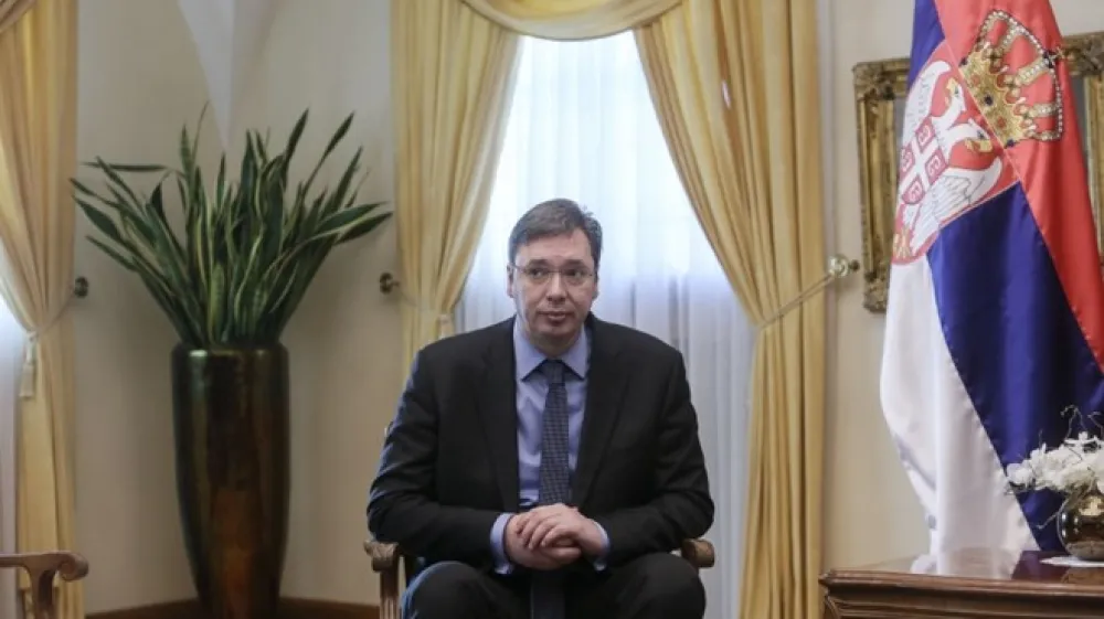 Srbski premier Aleksandar Vučić bo kandidiral za predsednika države. Jaka Gasar
