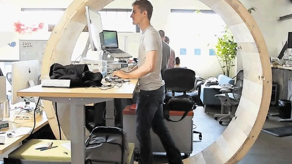 Slaba stran kolesa je, da vam ga bodo težko pustili namestiti v va&scaron;i pisarni, če je ta sploh dovolj velika zanj.