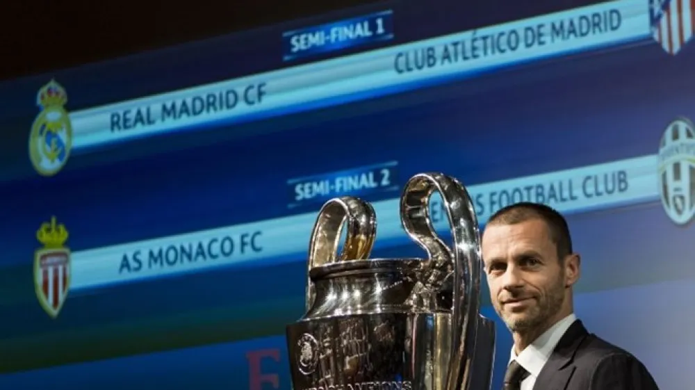 Predsednik Evropske nogometne zveze Aleksander Čeferin. (Foto: AP)