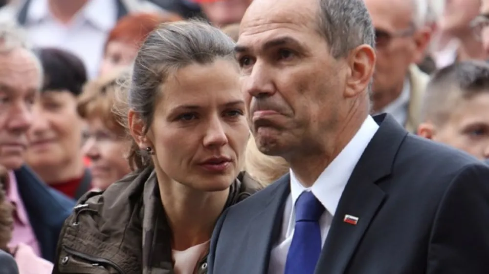 Janez Jan&scaron;a s soprogo Ur&scaron;ko.