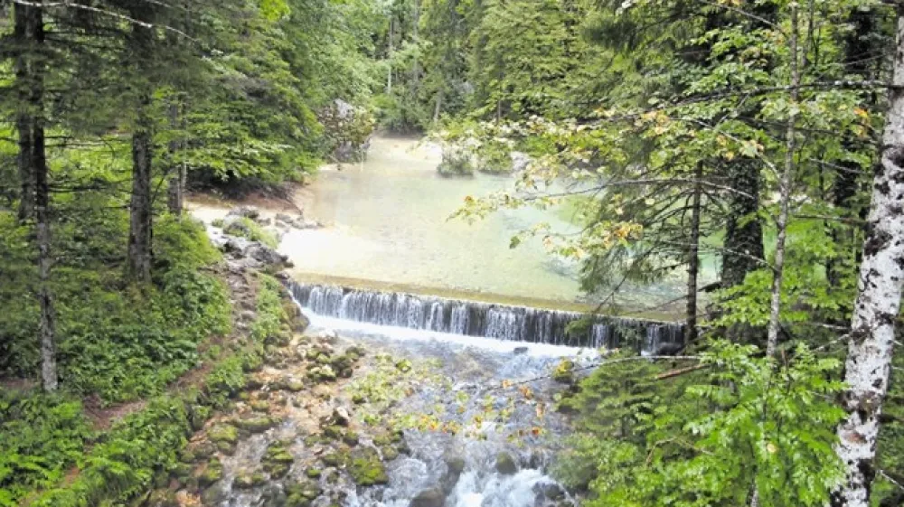 Pri izviru je Kamni&scaron;ka Bistrica vedno veliko bolj krotka kot v neurjih na poti skozi Kamnik in okolico.