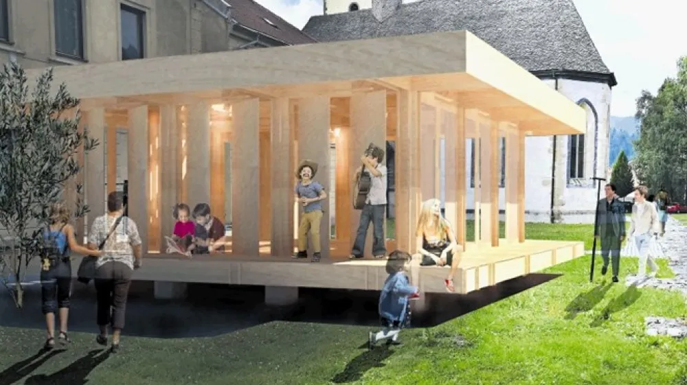 Japonski leseni paviljon bo zasnovan posebej za  koro&scaron;ko okolje z japonskim pridihom tradicionalne lesene gradnje.