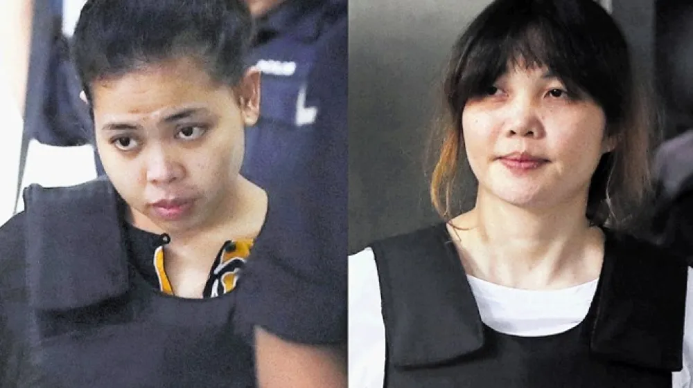 Siti Aisyah  in Doan Thi Huong, obtoženi umora polbrata voditelja Severne Koreje, Kim Jong Nama.