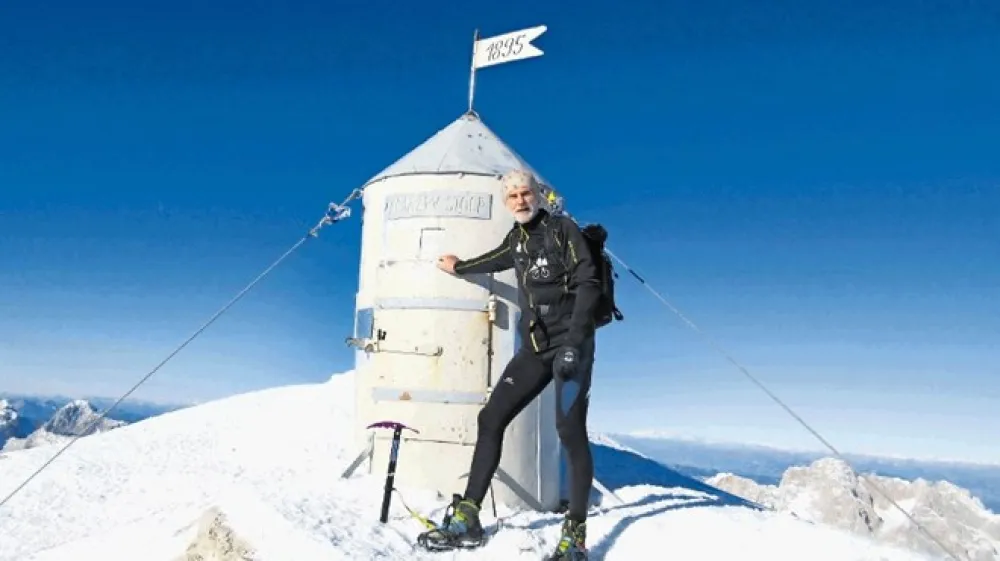 Leto&scaron;nje leto je Tomo začel popolnoma v svojem slogu - z vzponom na Triglav.