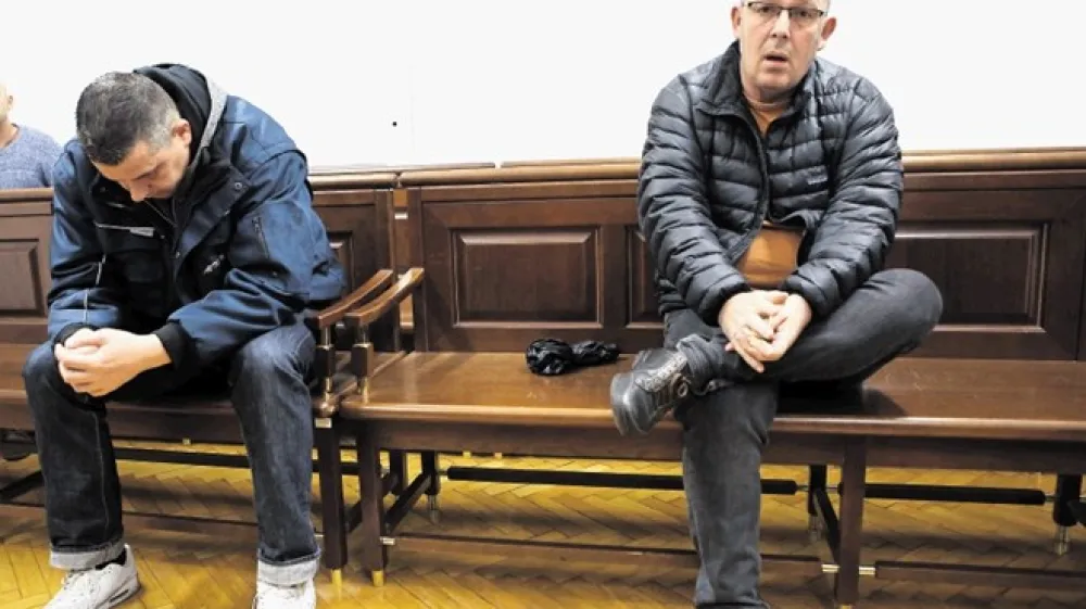 Bojan Knez (levo) in Nexhmedin Haliti sta se zagovarjala kot nedolžna, tudi sodi&scaron;če pa je sklenilo, da nista kriva  izsiljevanja.