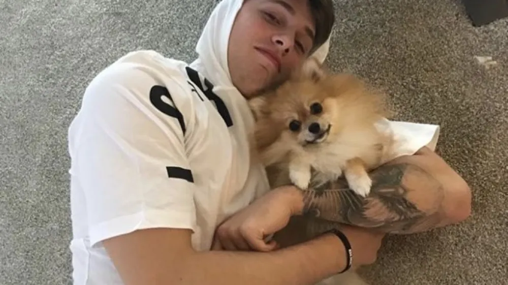 Pes Luke Dončića je postal ljubljenec navijačev Dallasa.