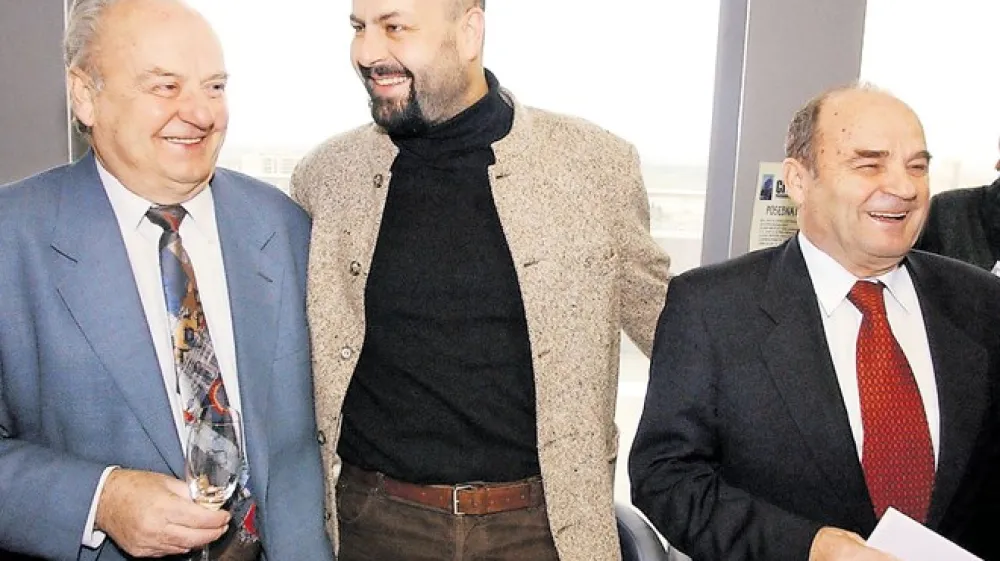 Zlatko (levo), Jernej in Rajko &Scaron;ugman