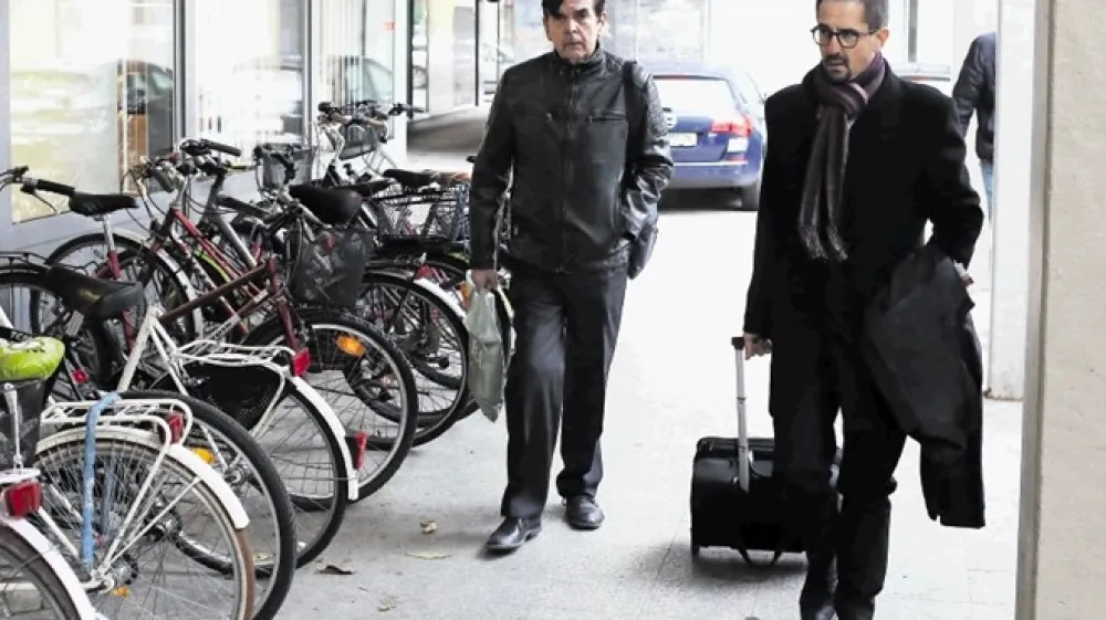 Janez Zimmermann in njegov odvetnik Bo&scaron;tjan &Scaron;trasner