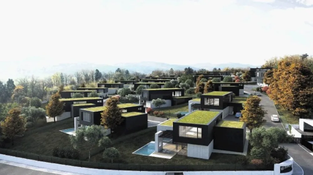 Tak&scaron;na bo zaprta soseska z 41 vilami na Bokalcah.