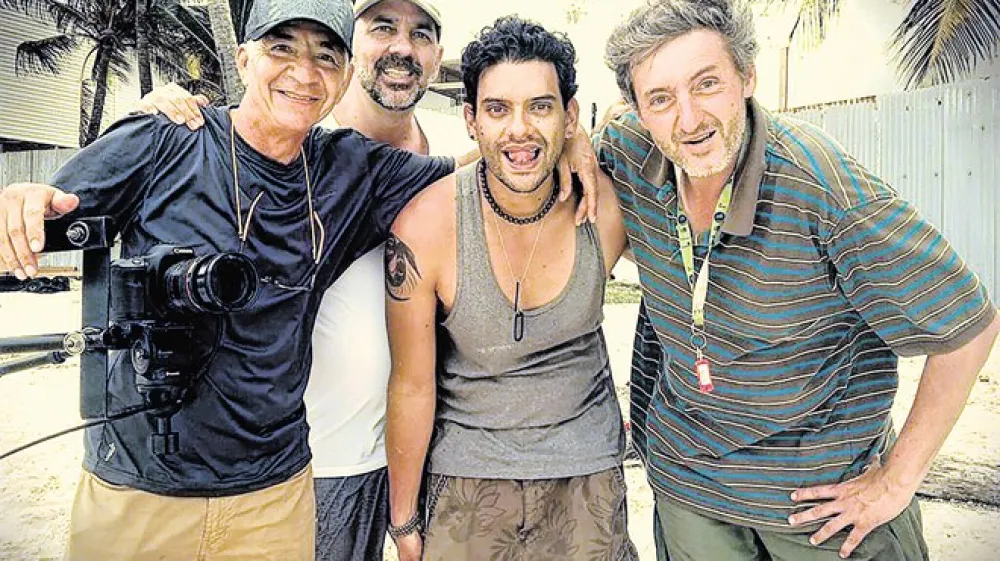 Diego Zajec (prvi z desne) ustvarja dokumentarne filme za nevladne organizacije. (Foto: arhiv Diega Zajca)