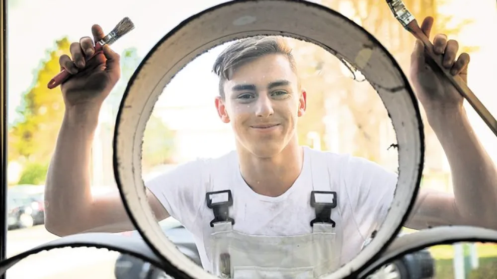 Luka Zorman se veseli dela z ljudmi. Aljo&scaron;a Rebolj