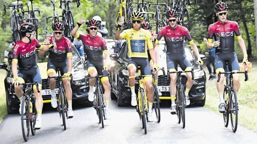 Kolesarska ekipa Ineos je med vsemi najbogatej&scaron;a na svetu s proračunom 41 milijonov evrov.