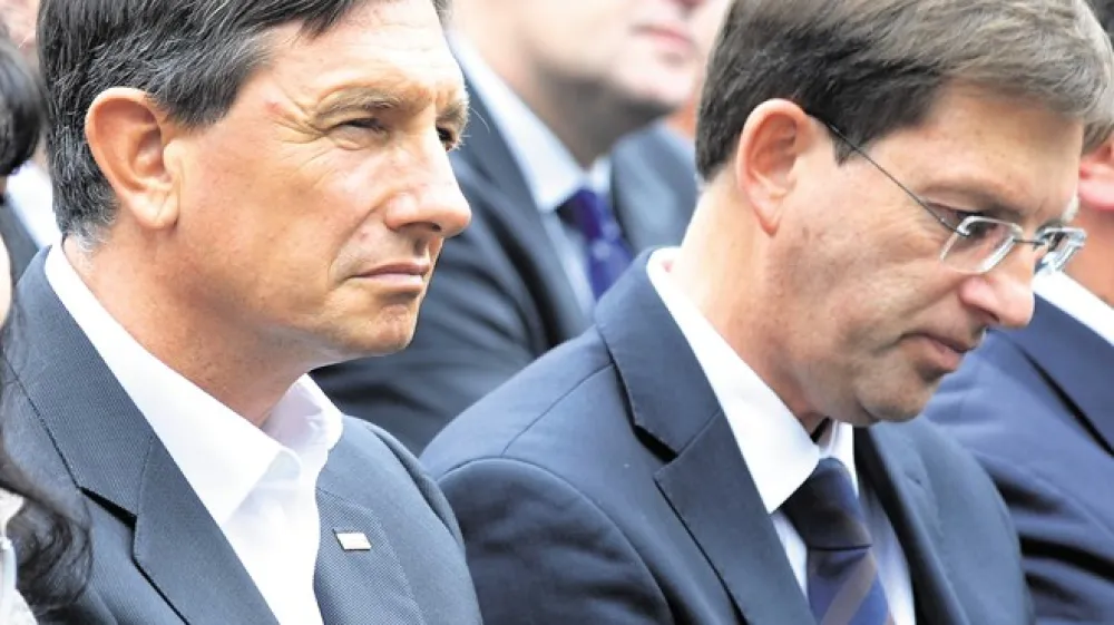 Miro Cerar in Borut Pahor, Ajdov&scaron;čina 2015 Foto: Alenka Žavbi